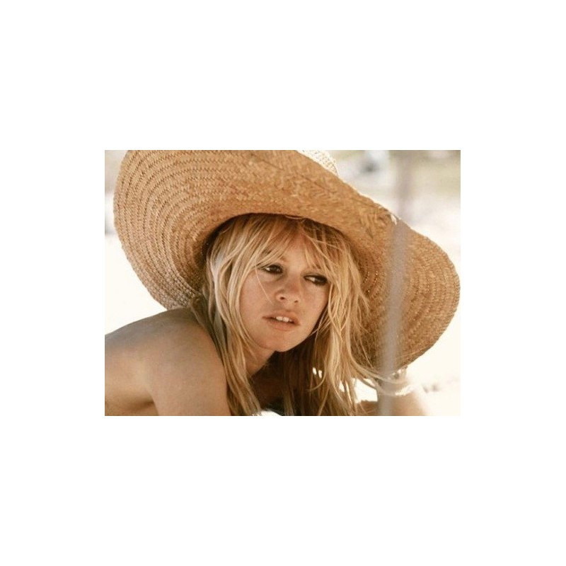 Chapeau capeline en paille