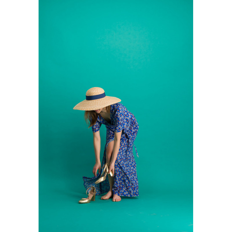 Chapeau capeline en paille