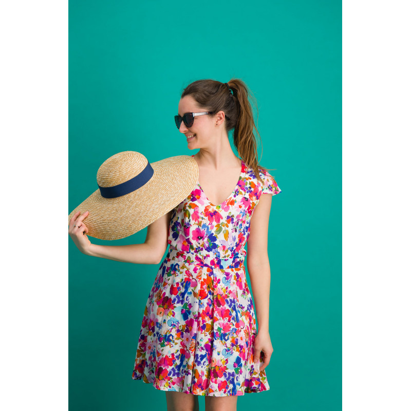 Chapeau capeline en paille
