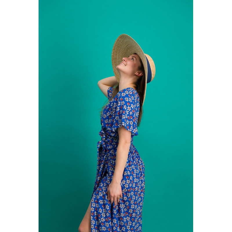 Chapeau capeline en paille