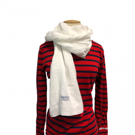 Chèche blanc immaculé