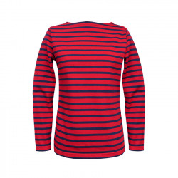 Marinière rouge marine (femme) - Le Chic Français - 100% Made in France