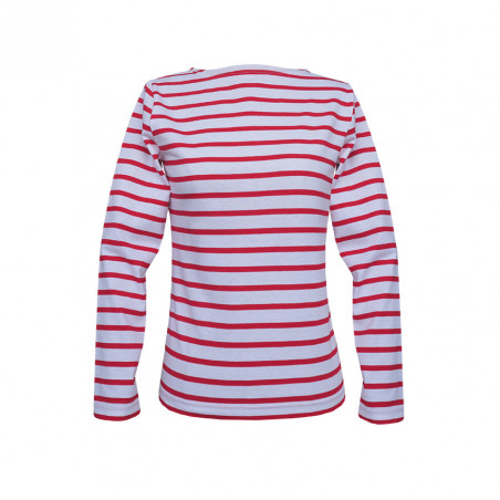 Marinière rouge et blanc (femme) - 100% Made in France - Le Chic Français