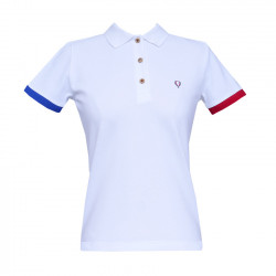 Le polo Blanc céleste (F)