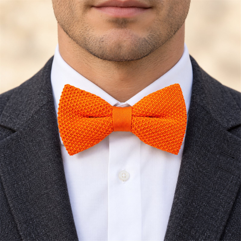 Noeud papillon orange coq