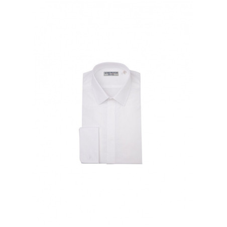 Chemise blanc à poignets mousquetaires