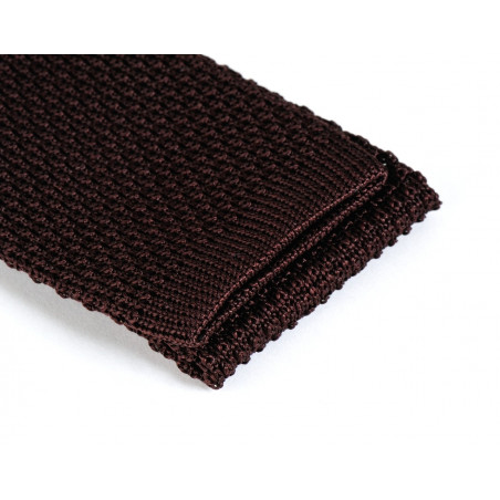 Cravate tricot marron jamais en désaccord, vue 3