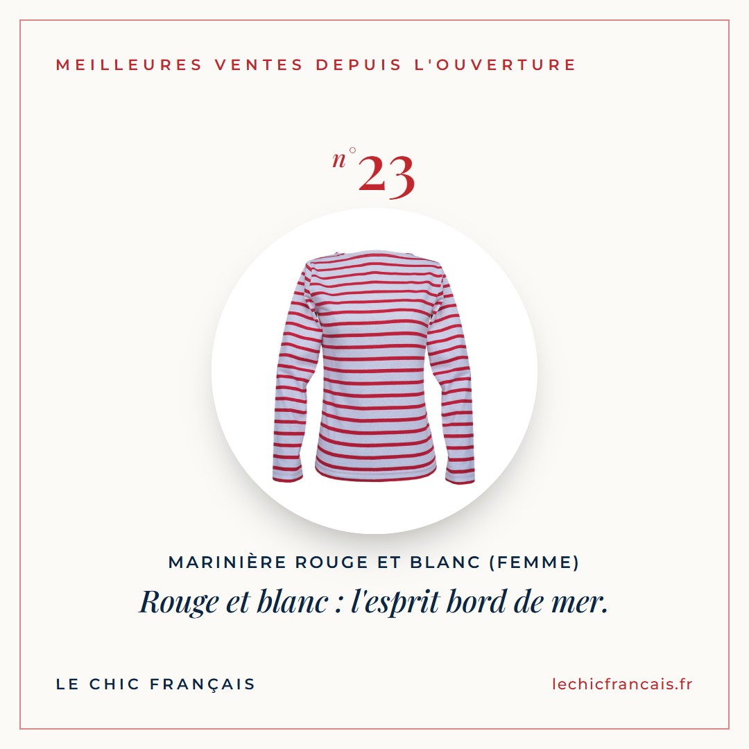 Rouge et blanc : l'esprit bord de mer.