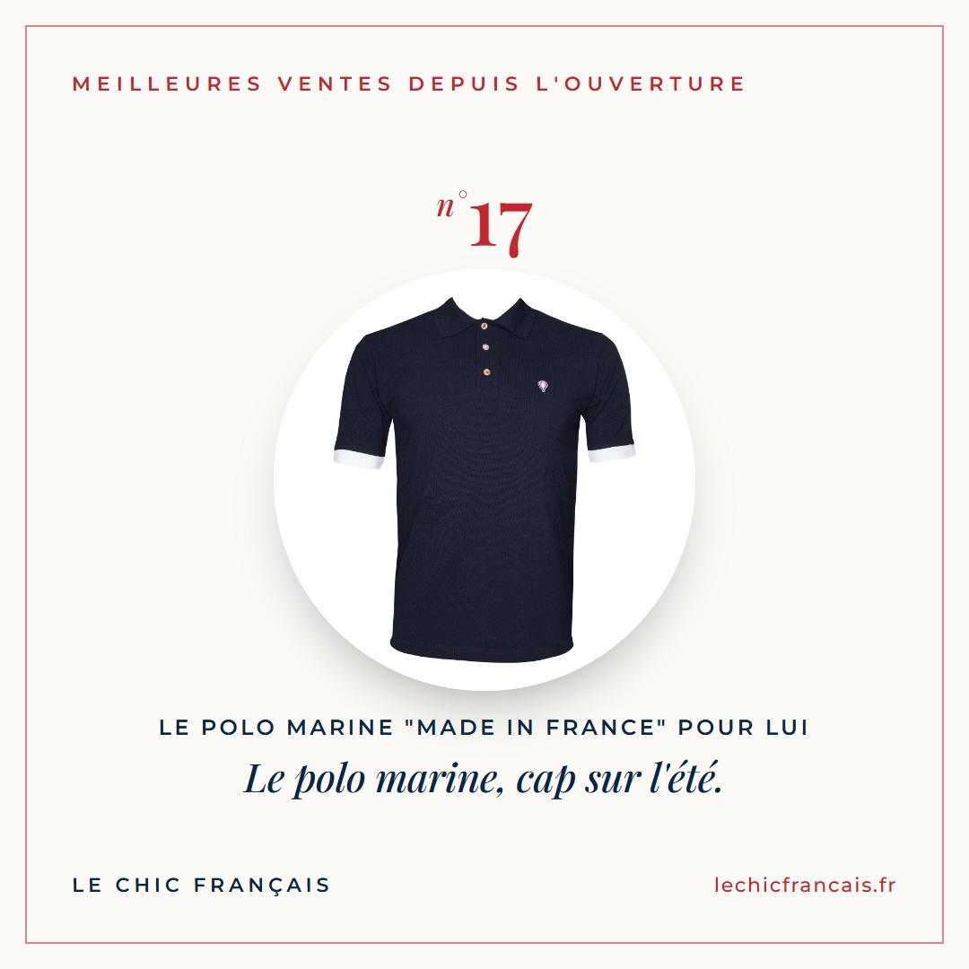 Le polo marine, cap sur l'été.